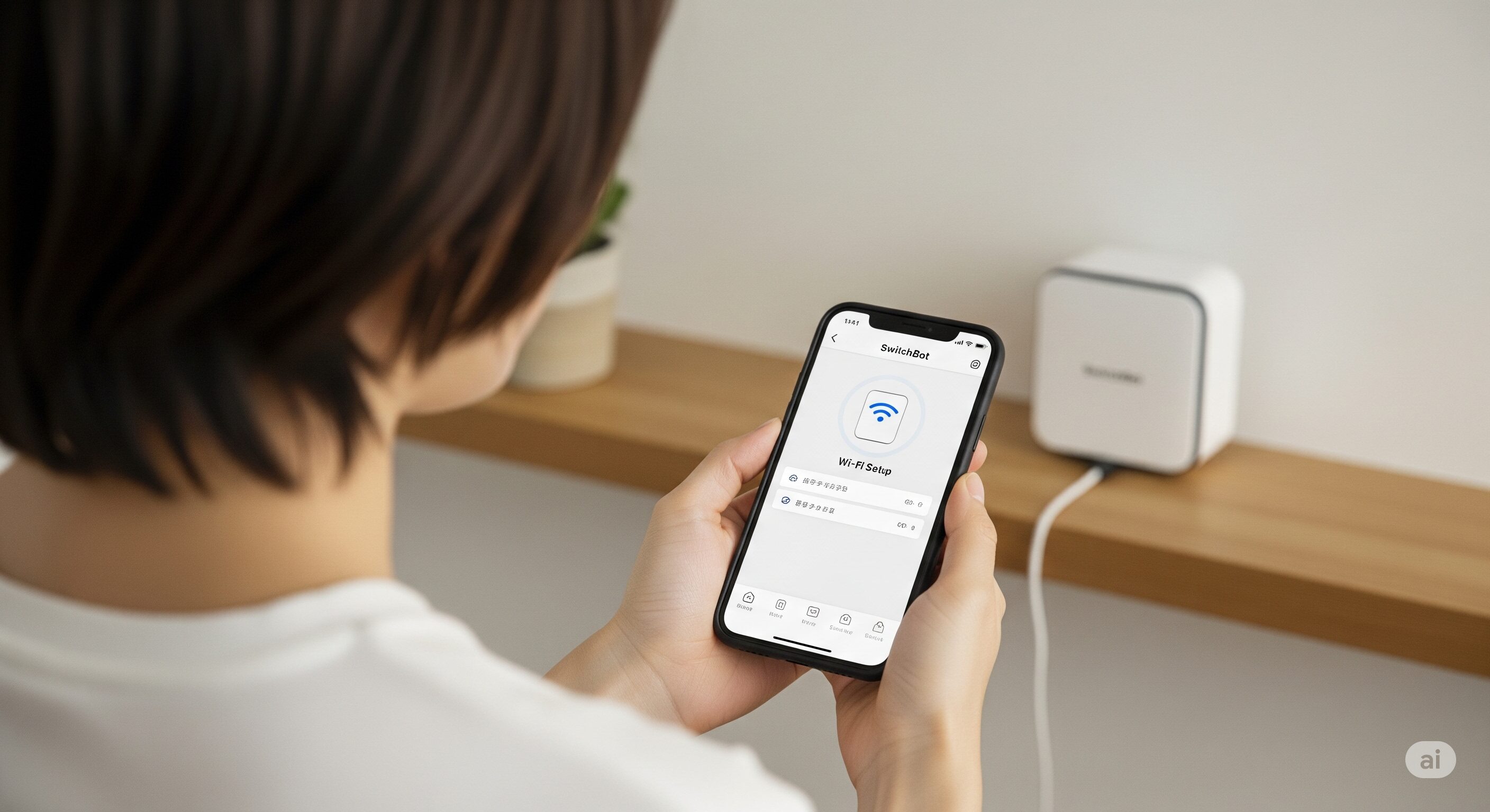 SwitchBotハブのWi-Fi設定変更方法