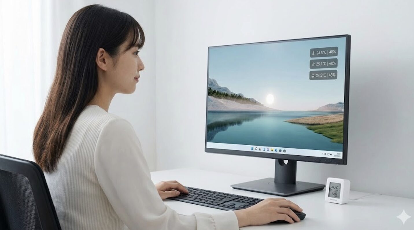 デスクトップにウィジェットを表示する方法