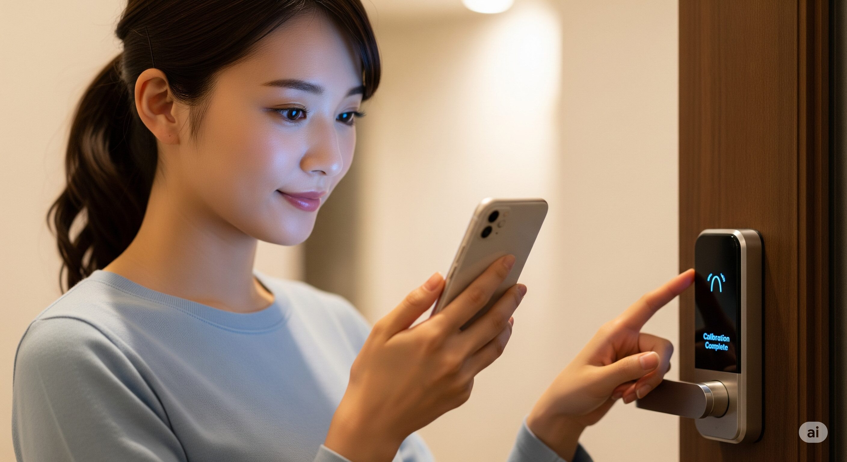 位置を見直してロックの再校正を行う