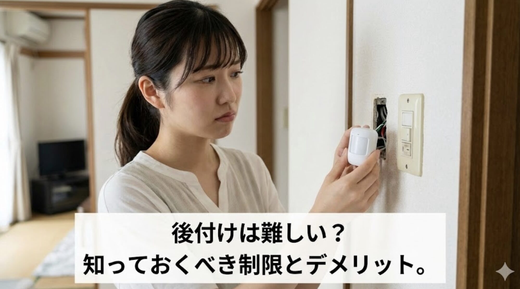 知っておきたいデメリットと後付けに関する制限