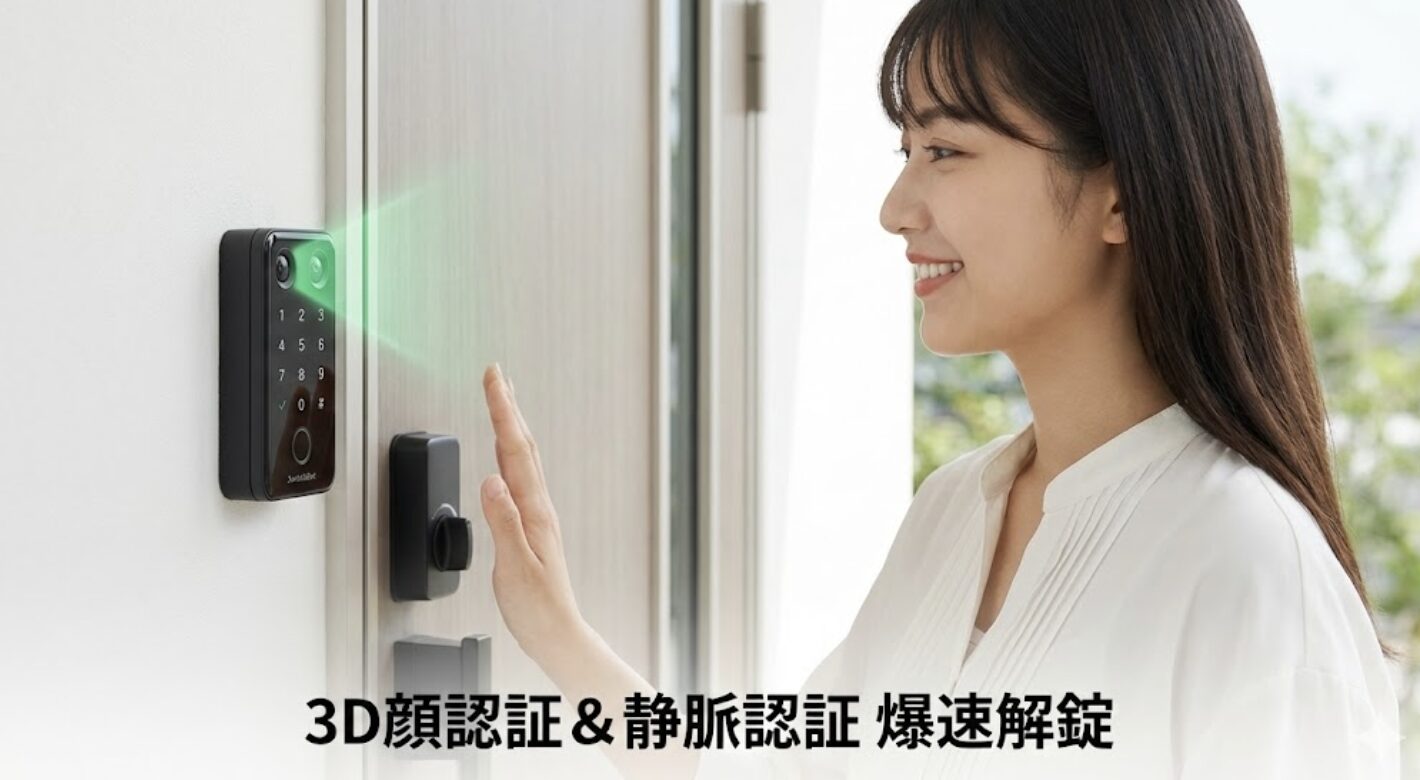 3D構造化光と静脈認証が実現する爆速の解錠体験