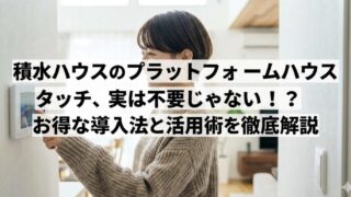 水ハウスのプラットフォームハウスのタッチが不要な人も得する紹介割引術