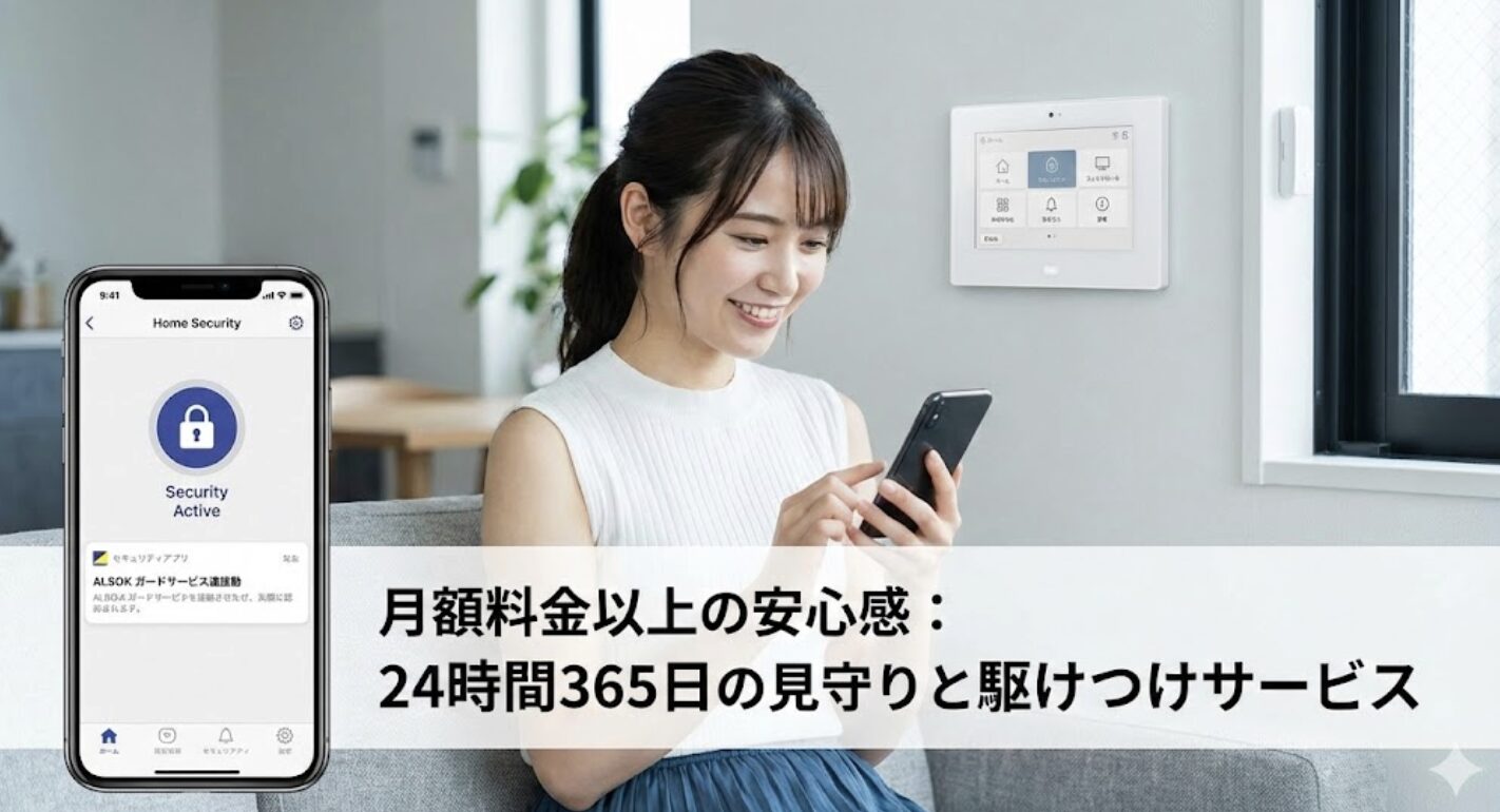 月額料金や維持費用を上回る防犯サービスの安心感