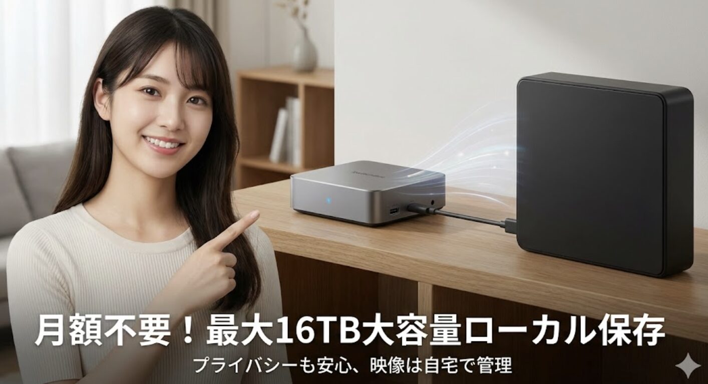 スイッチボットのAIハブの録画と大容量ローカル保存