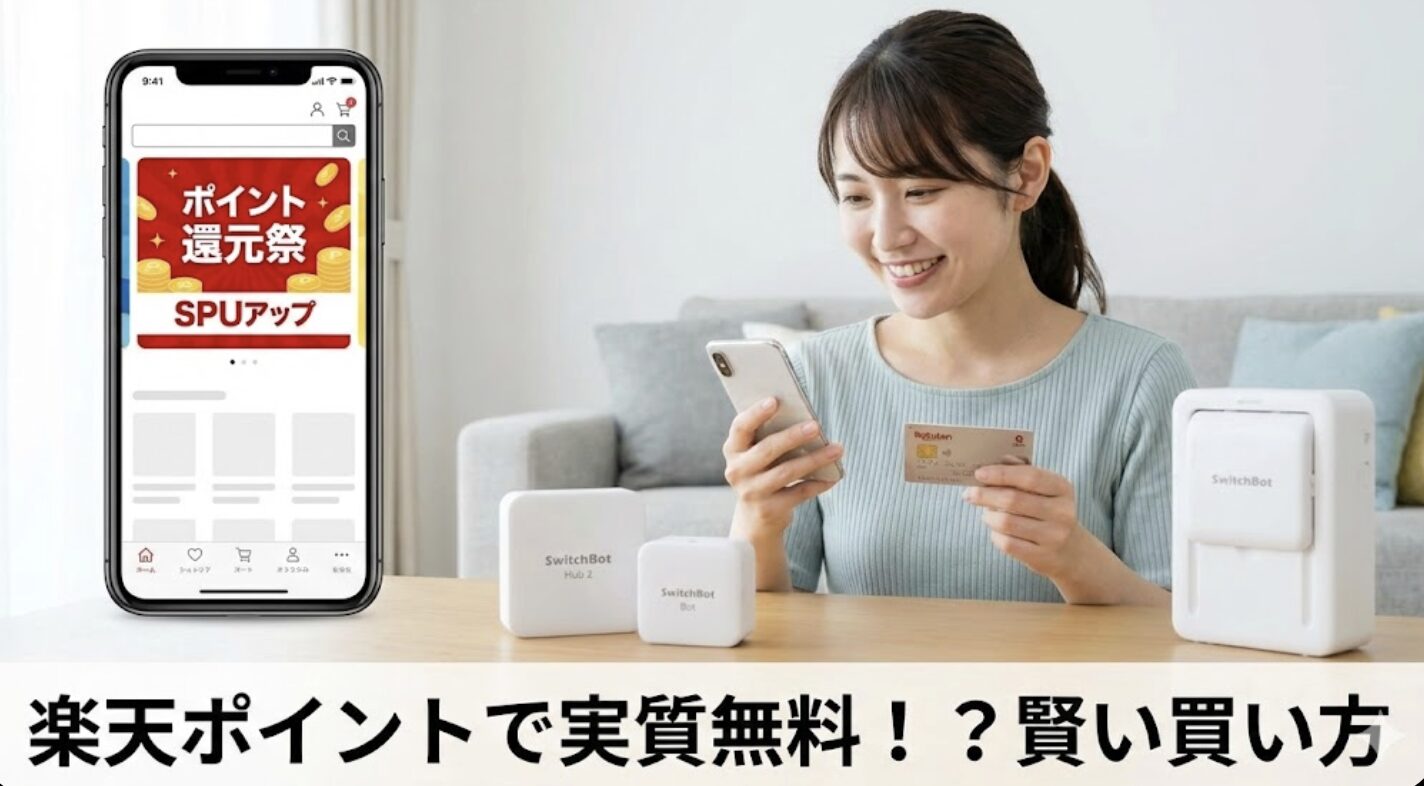 楽天のポイント還元でスイッチボットを安くお得に揃える
