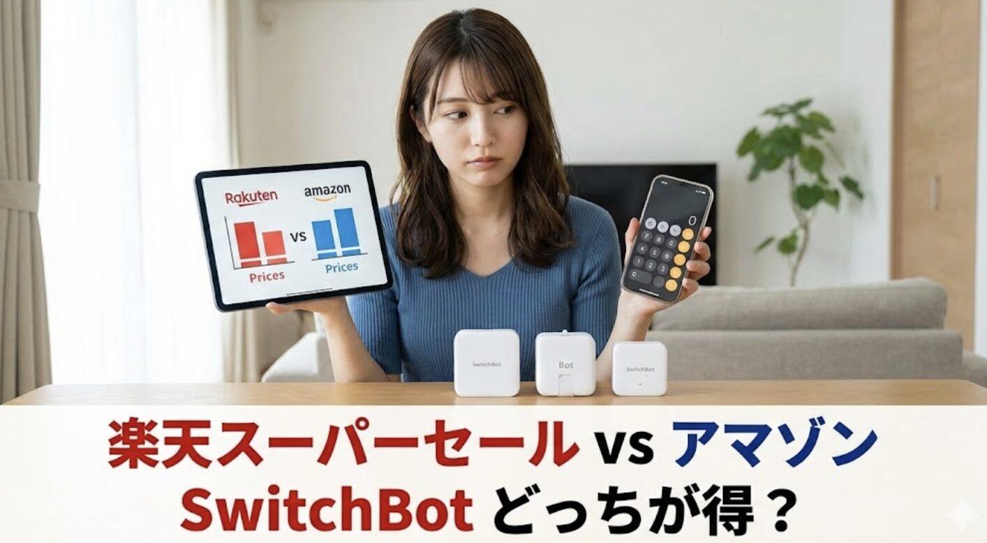 楽天スーパーセールとアマゾンのどちらが得か比較
