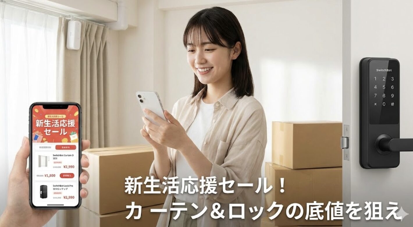 新生活応援セールにおけるカーテンやロックの底値