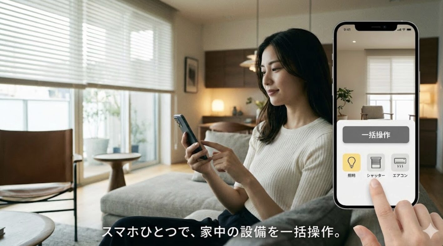 スマホで設備を一括操作する便利な使い方