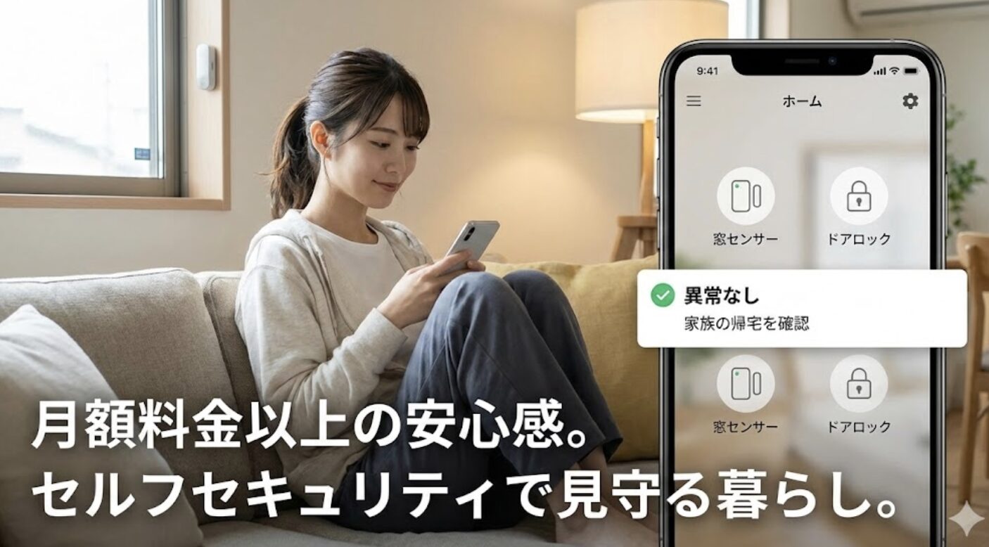 月額料金以上の価値がある安全なセルフセキュリティ