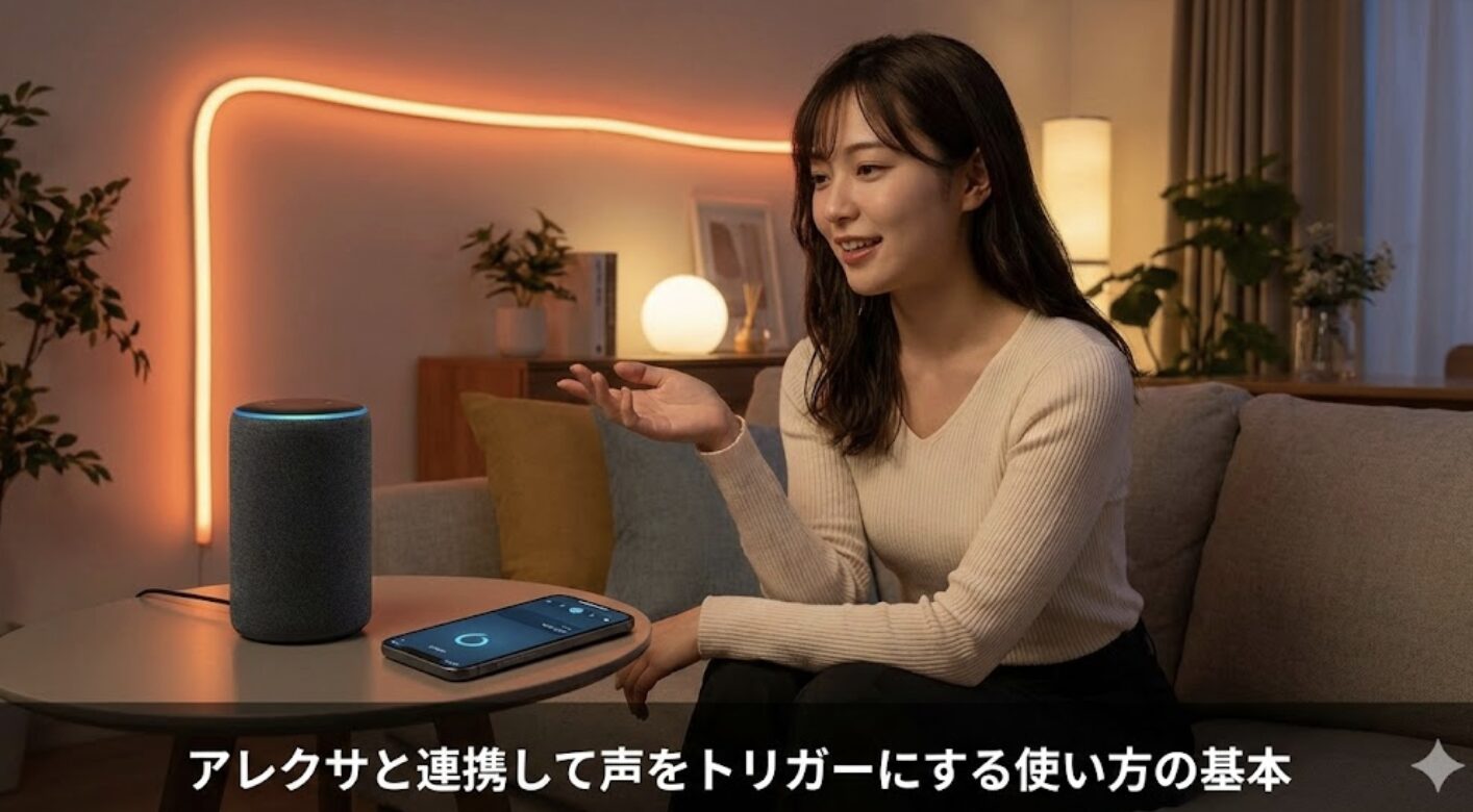 アレクサと連携して声をトリガーにする使い方の基本