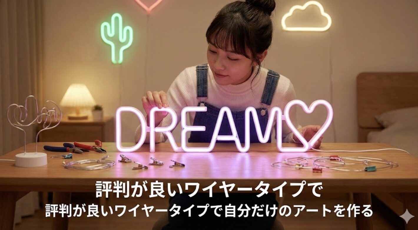 評判が良いワイヤータイプで自分だけのアートを作る