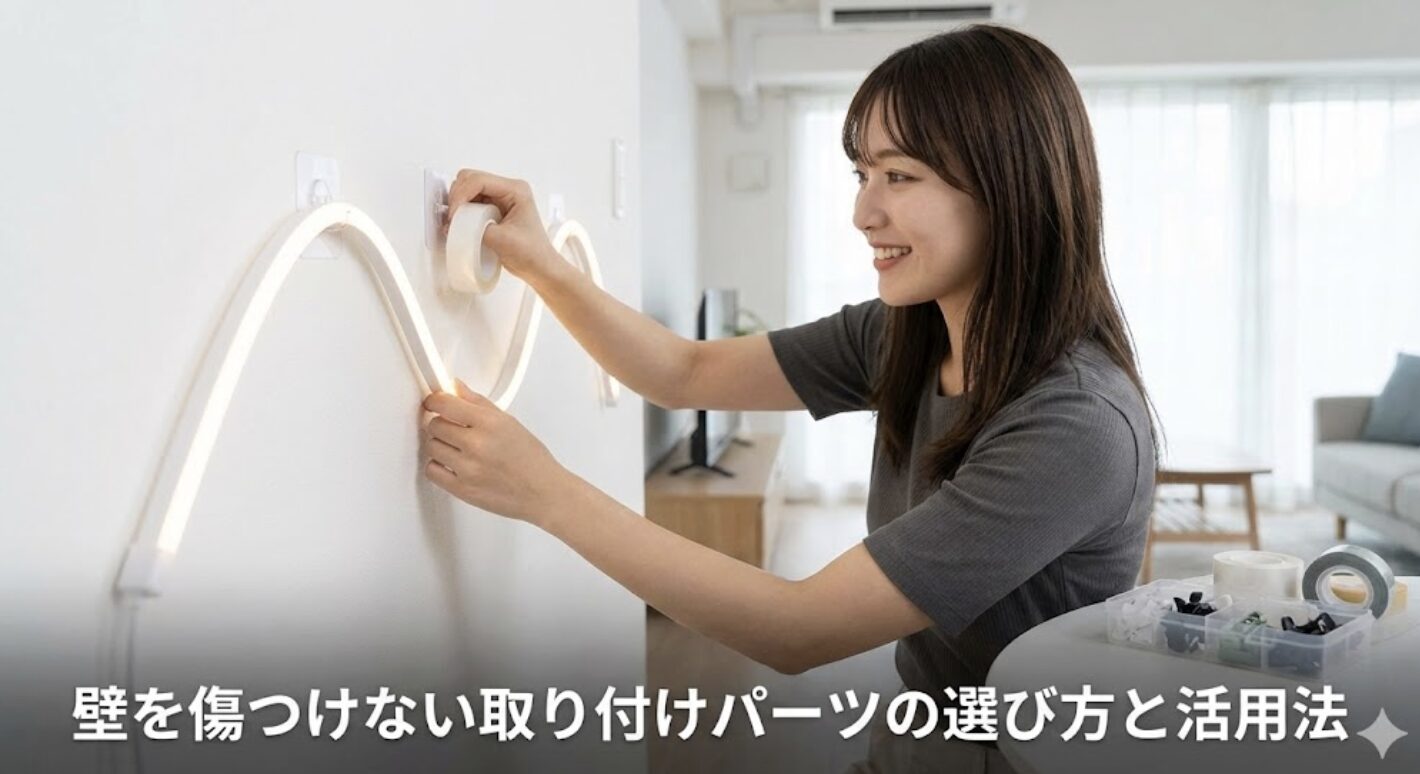 壁を傷つけない取り付けパーツの選び方と活用法