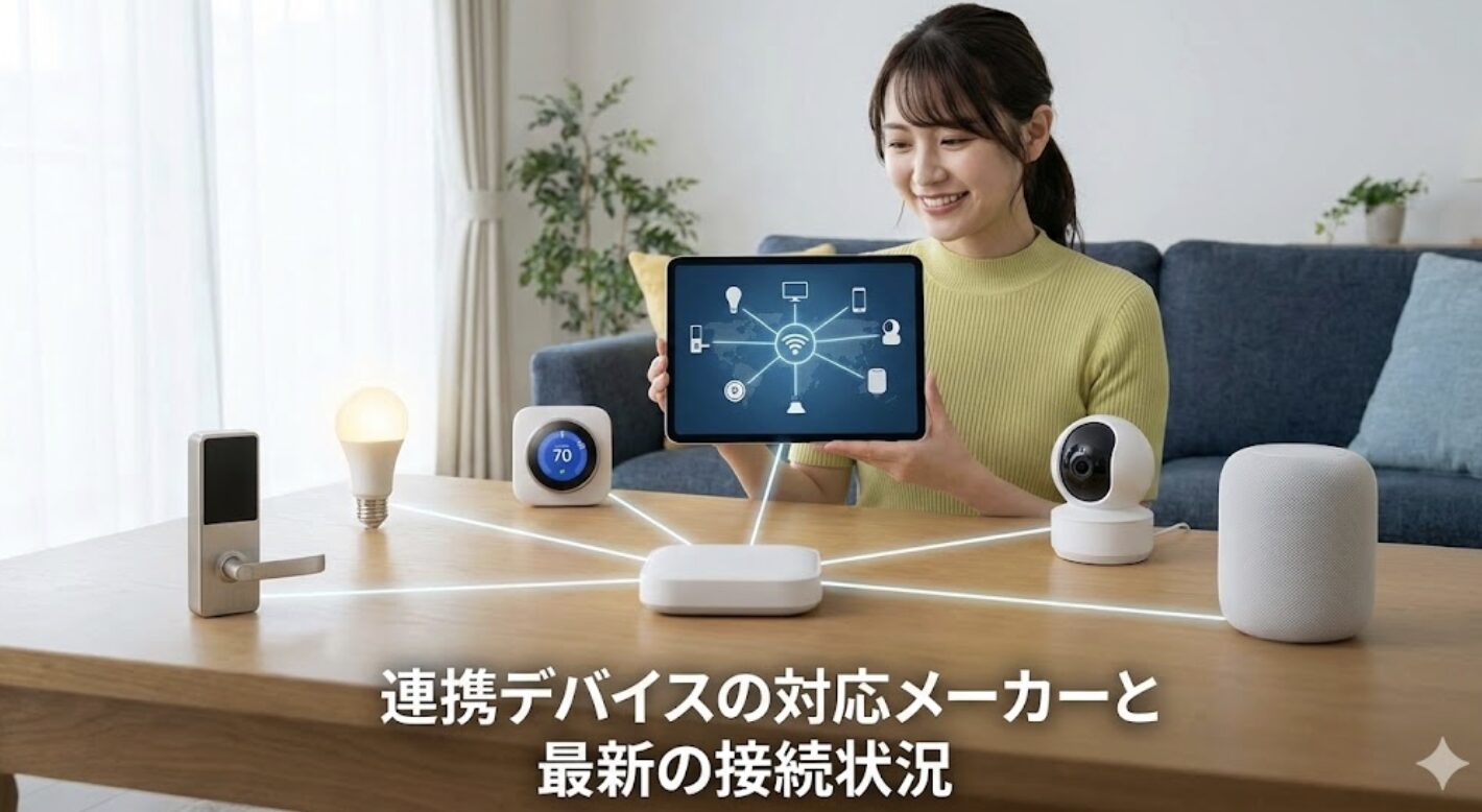 連携デバイスの対応メーカーと最新の接続状況