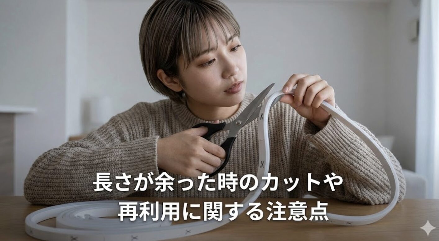 長さが余った時のカットや再利用に関する注意点