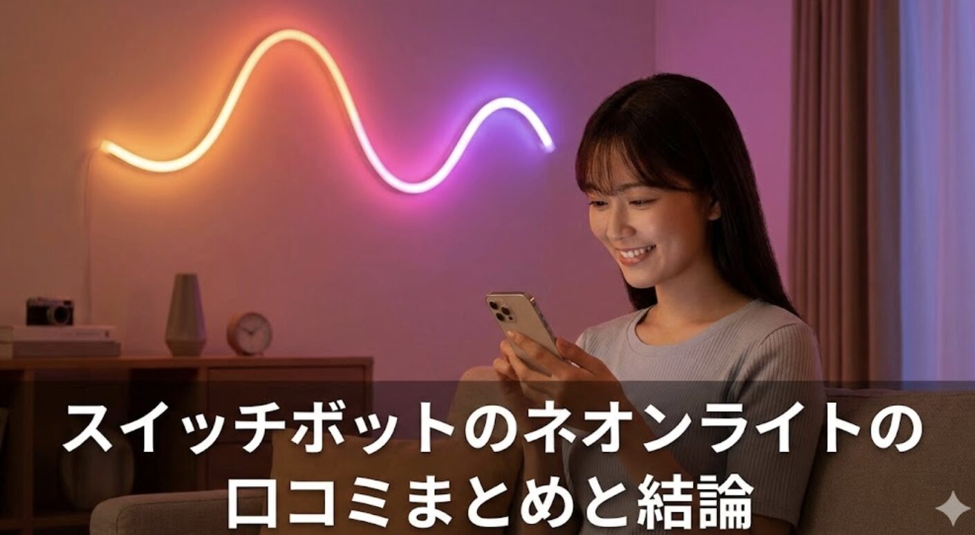 スイッチボットのネオンライトの口コミまとめと結論