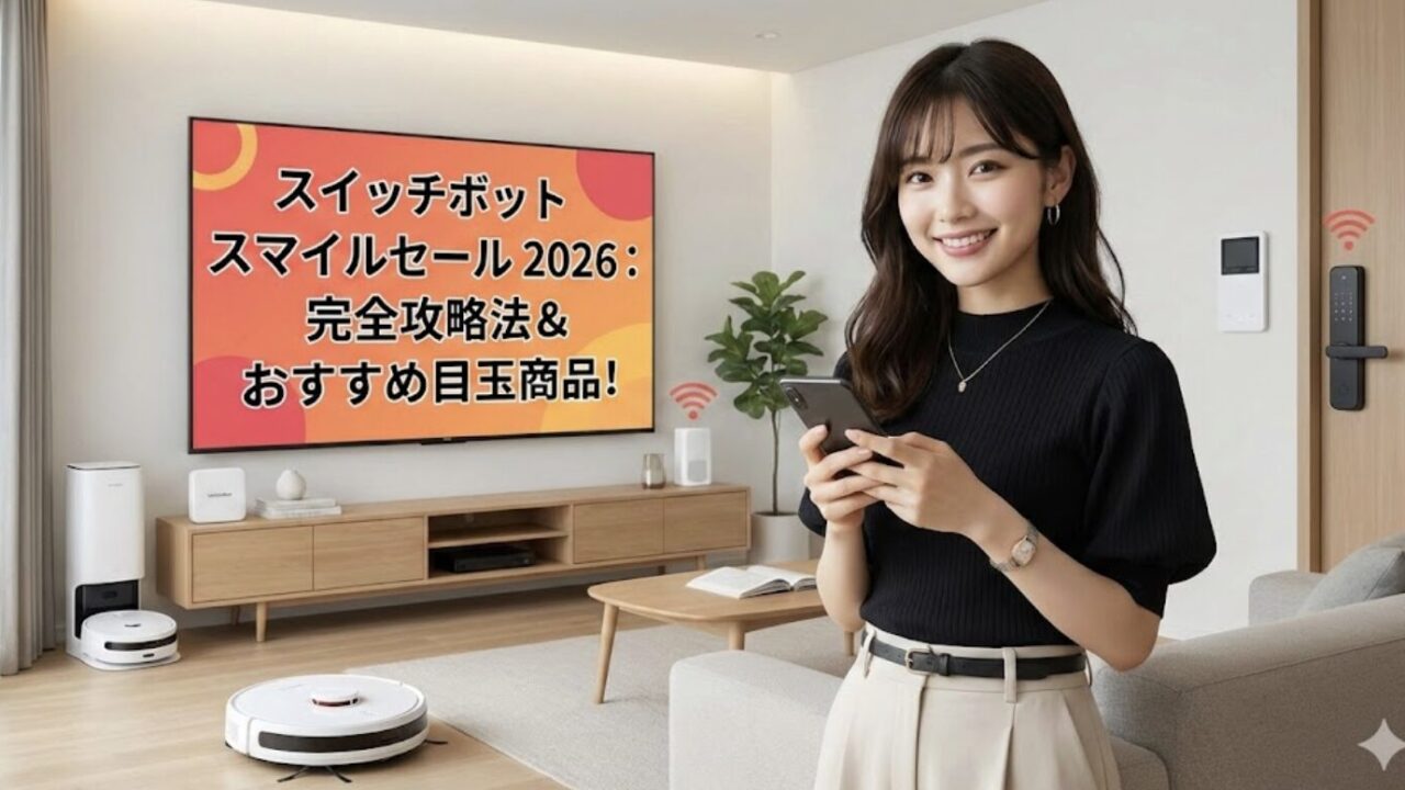 スイッチボットのスマイルセール2026！攻略法とおすすめの目玉商品を厳選