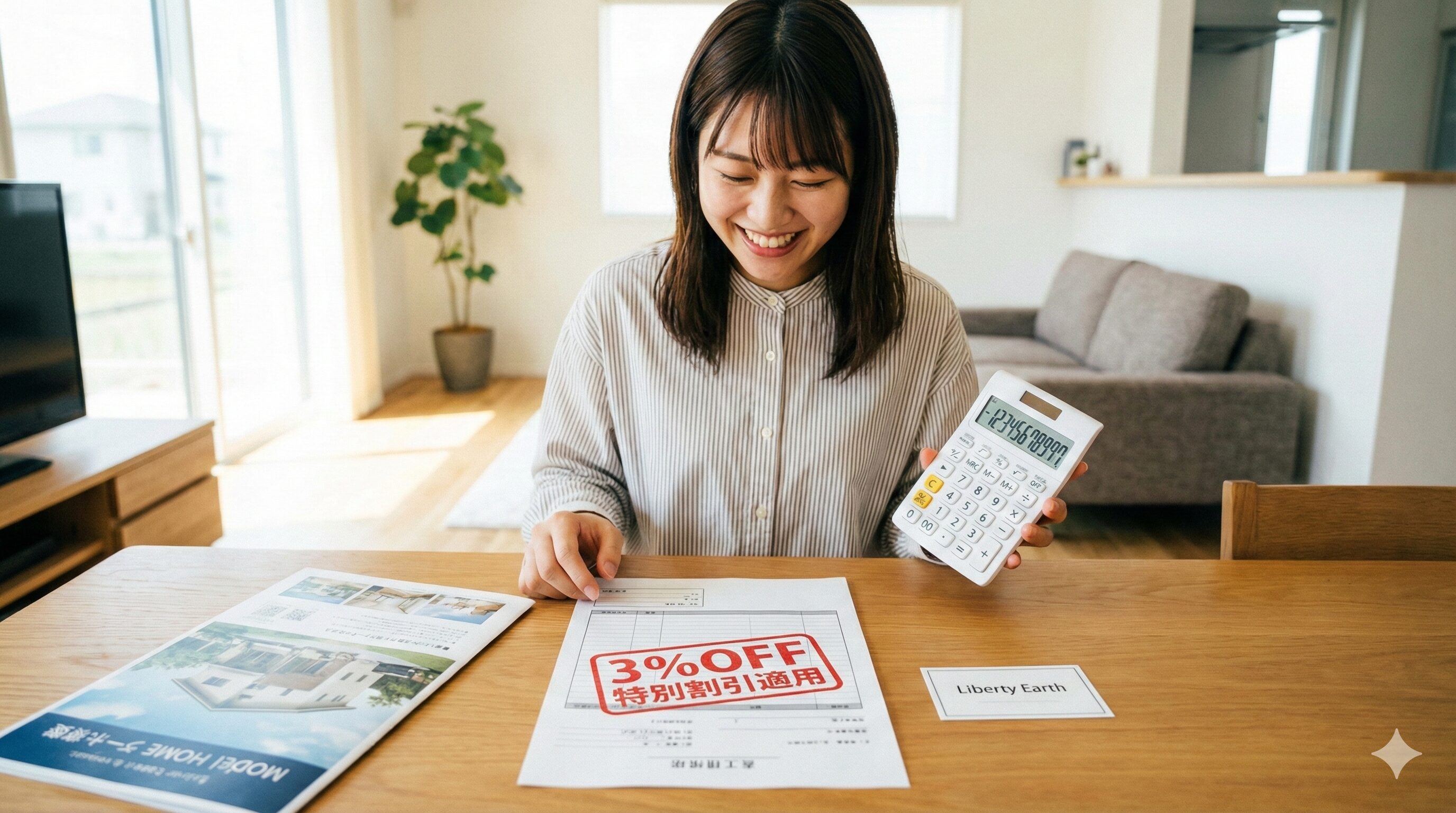 リバティアース経由で建物価格3％割引
