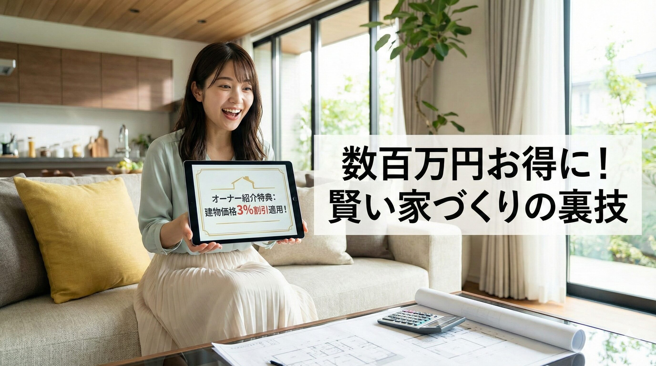 積水ハウスオーナー紹介なら建物価格3％割引が適用可能