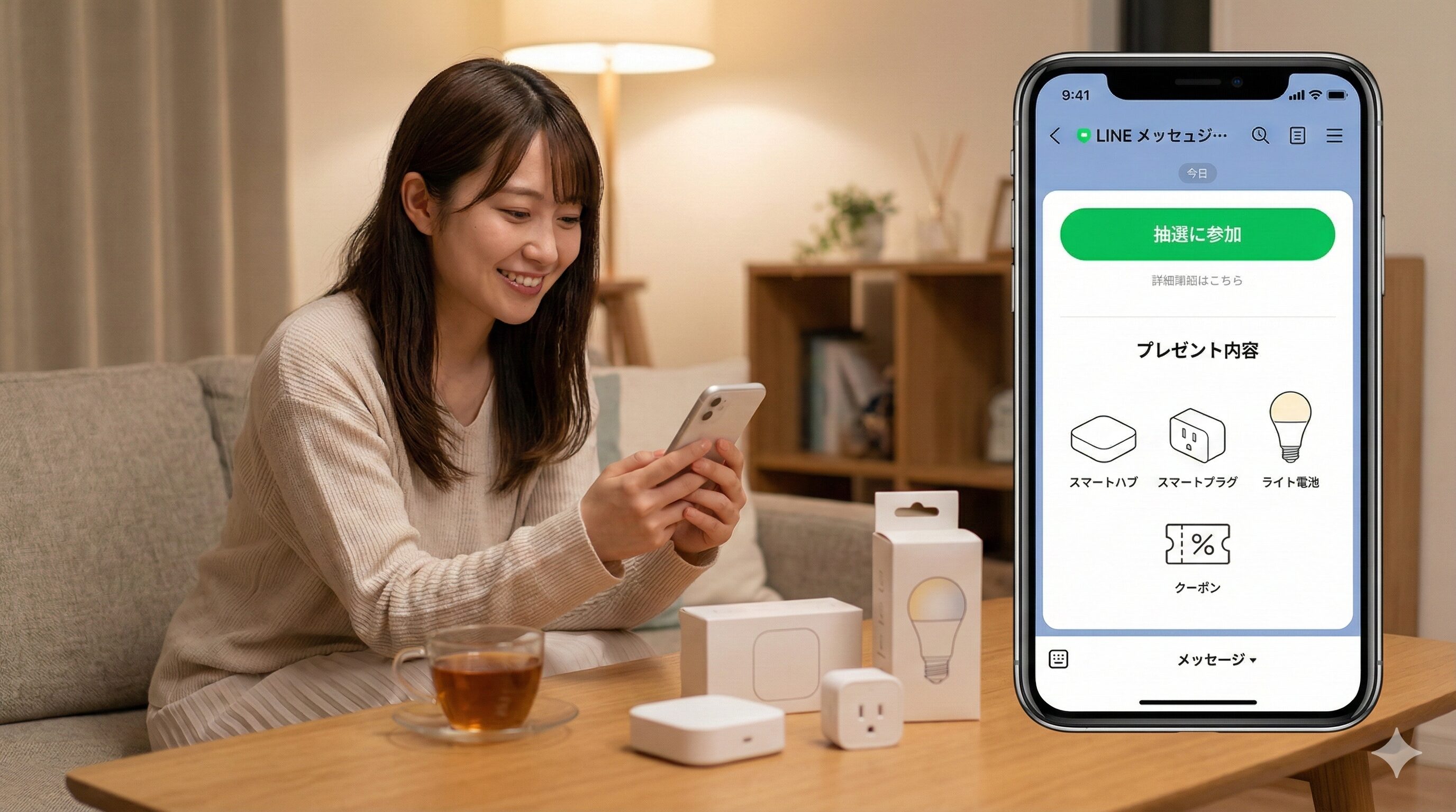 LINE抽選への参加手順とプレゼント内容