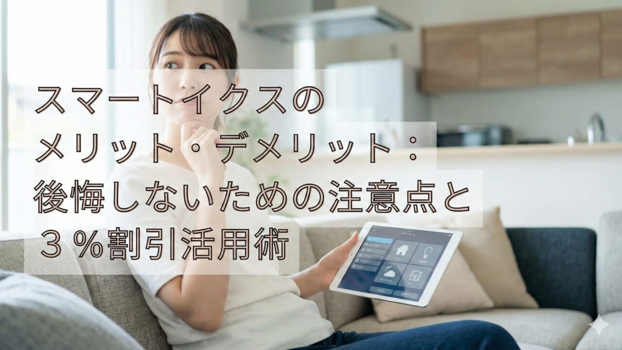 スマートイクスのデメリットと後悔！電気代や故障リスクと費用の解決策