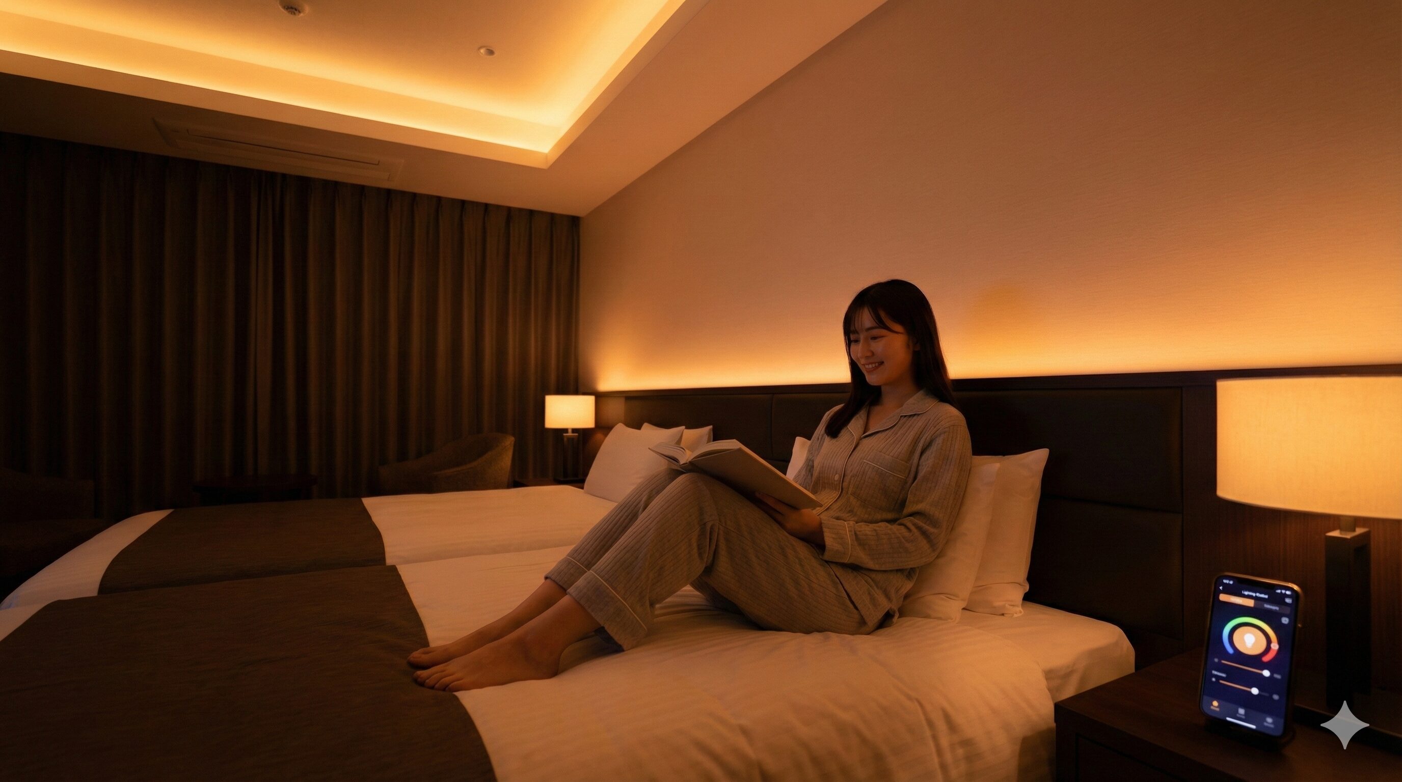 リビングや寝室での快適な光の演出