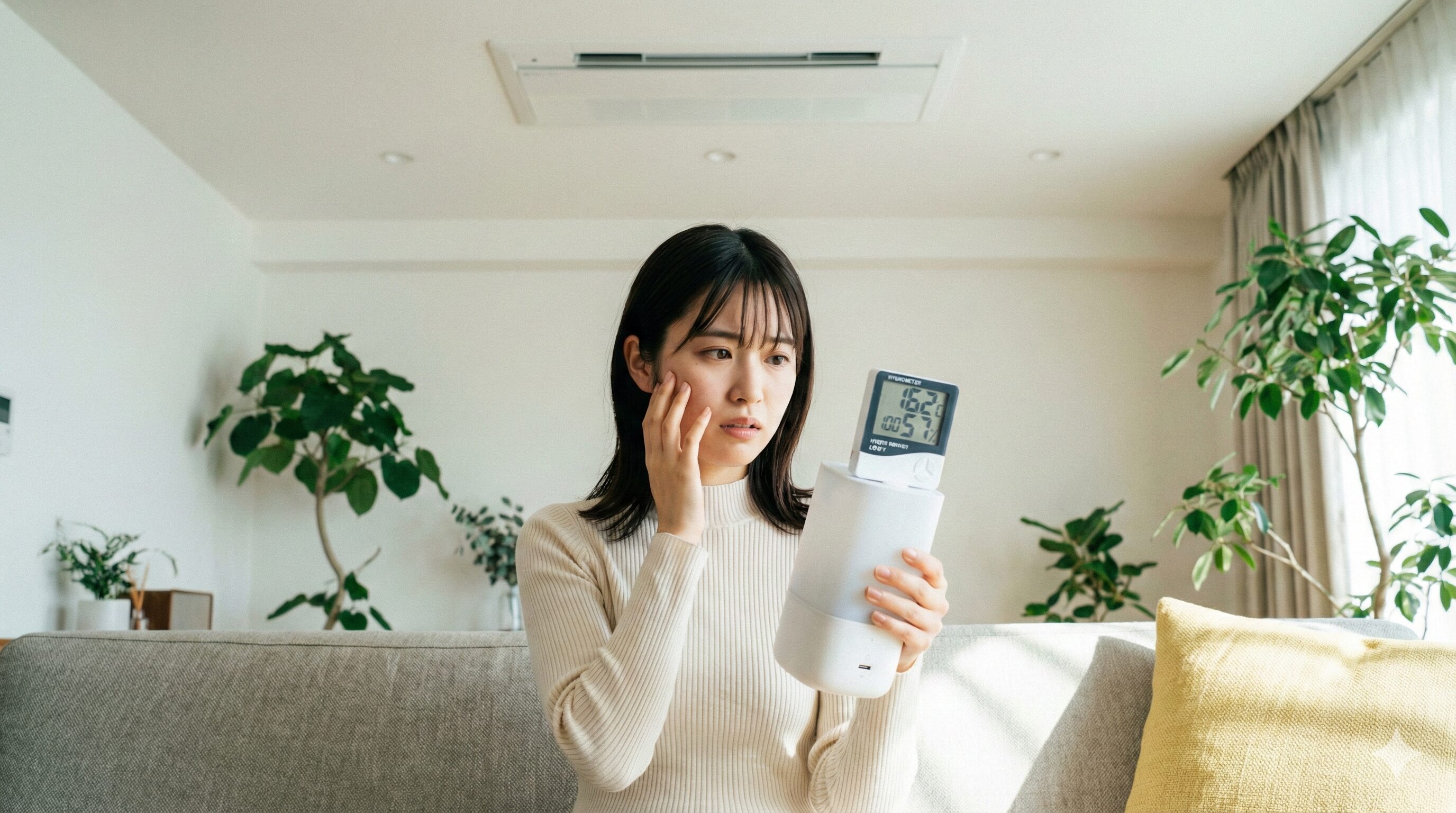 全館空調特有の乾燥と湿度の調整