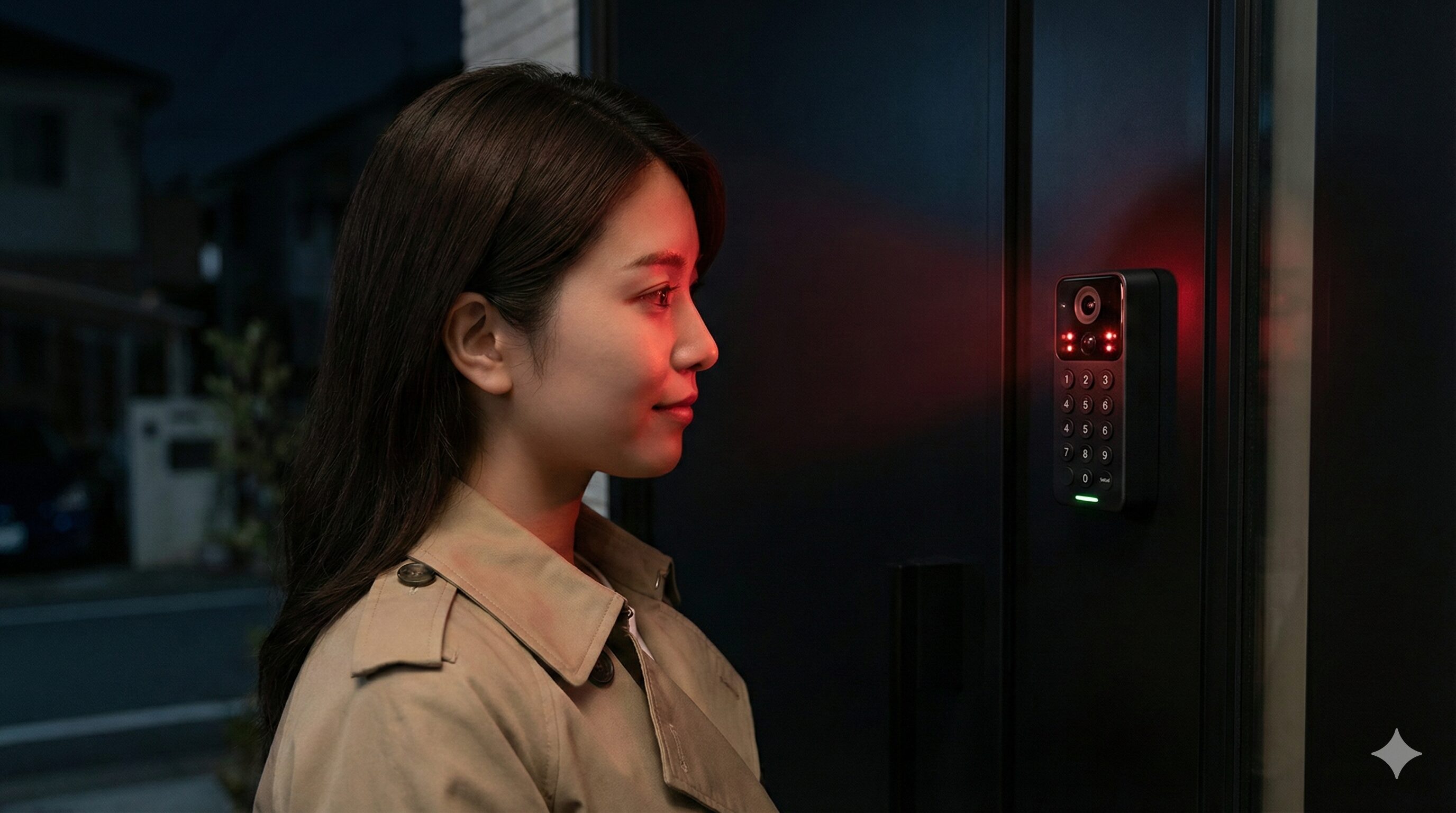 暗い夜間でも使える機能