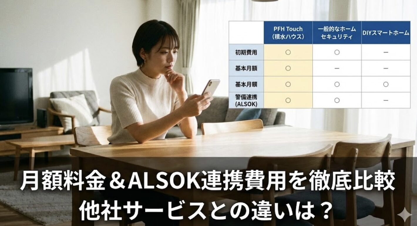 月額料金やALSOKとの連携費用を他社サービスと比較