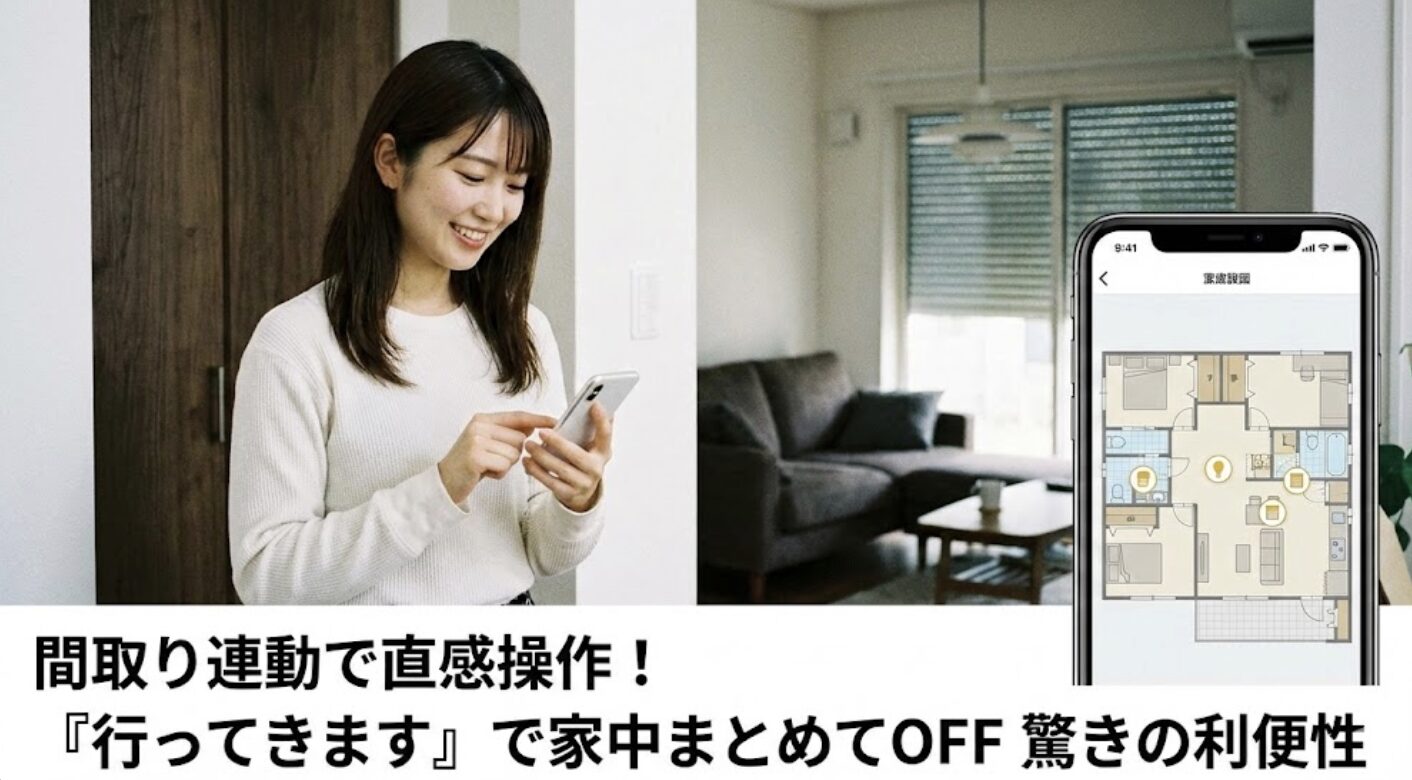 アプリと間取りが連動する直感的な操作と一括制御の利便性