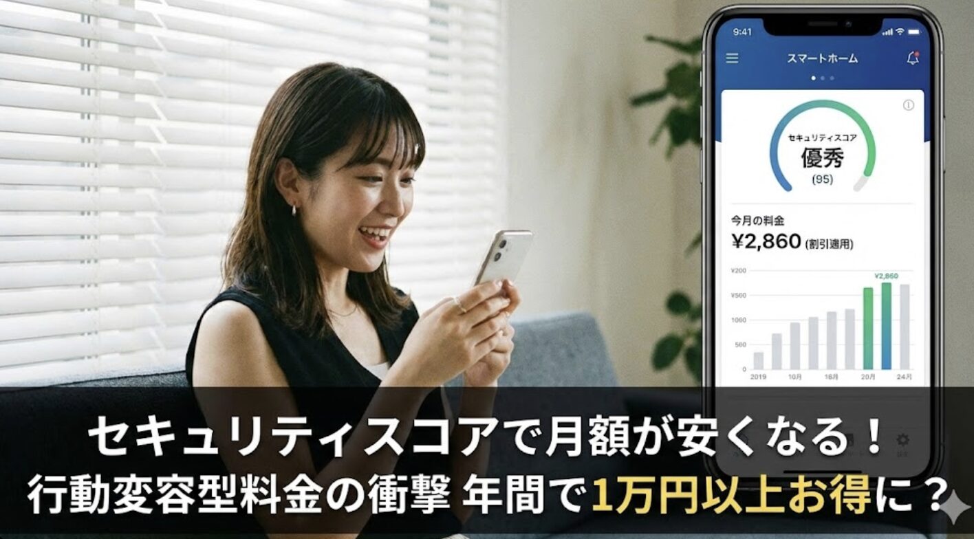 セキュリティスコアで月額が安くなる行動変容型料金の衝撃