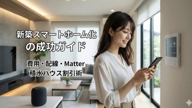 新築スマートホーム化完全ガイド！積水ハウスの割引とスイッチボット導入