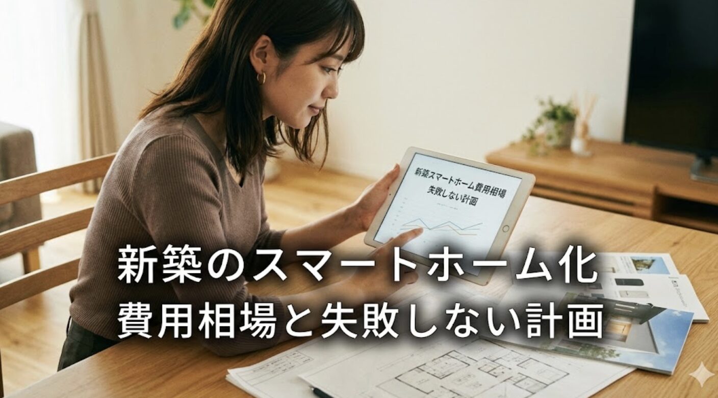 新築のスマートホーム化の費用相場と失敗しないための計画