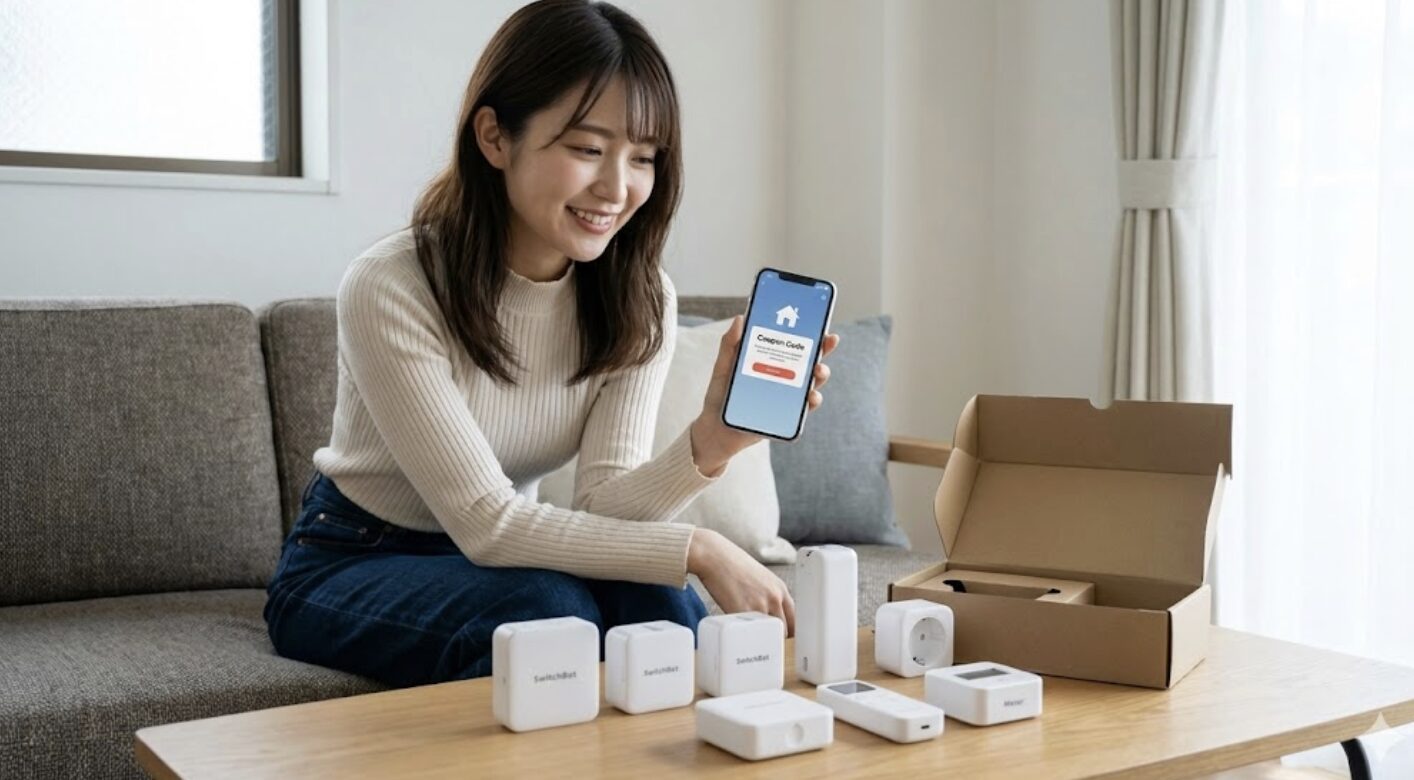 後付けならスイッチボットを公式サイトのクーポンで揃える