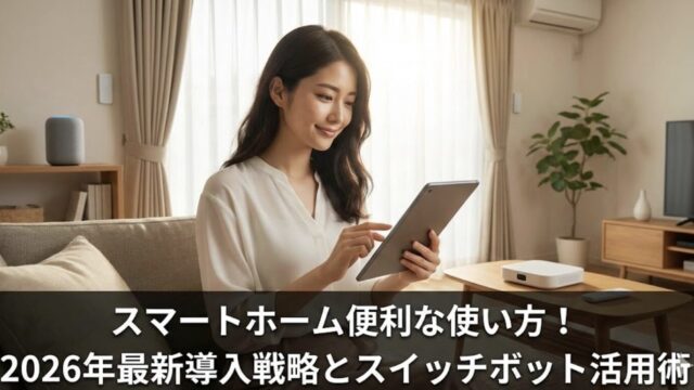2026年最新版！スマートホームの便利な使い方と失敗しない導入戦略