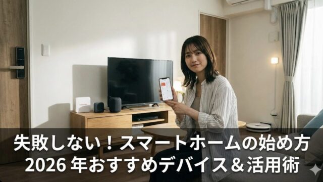 スマートホームのデバイスでおすすめな2026年の失敗しない選び方 賃貸もOK！